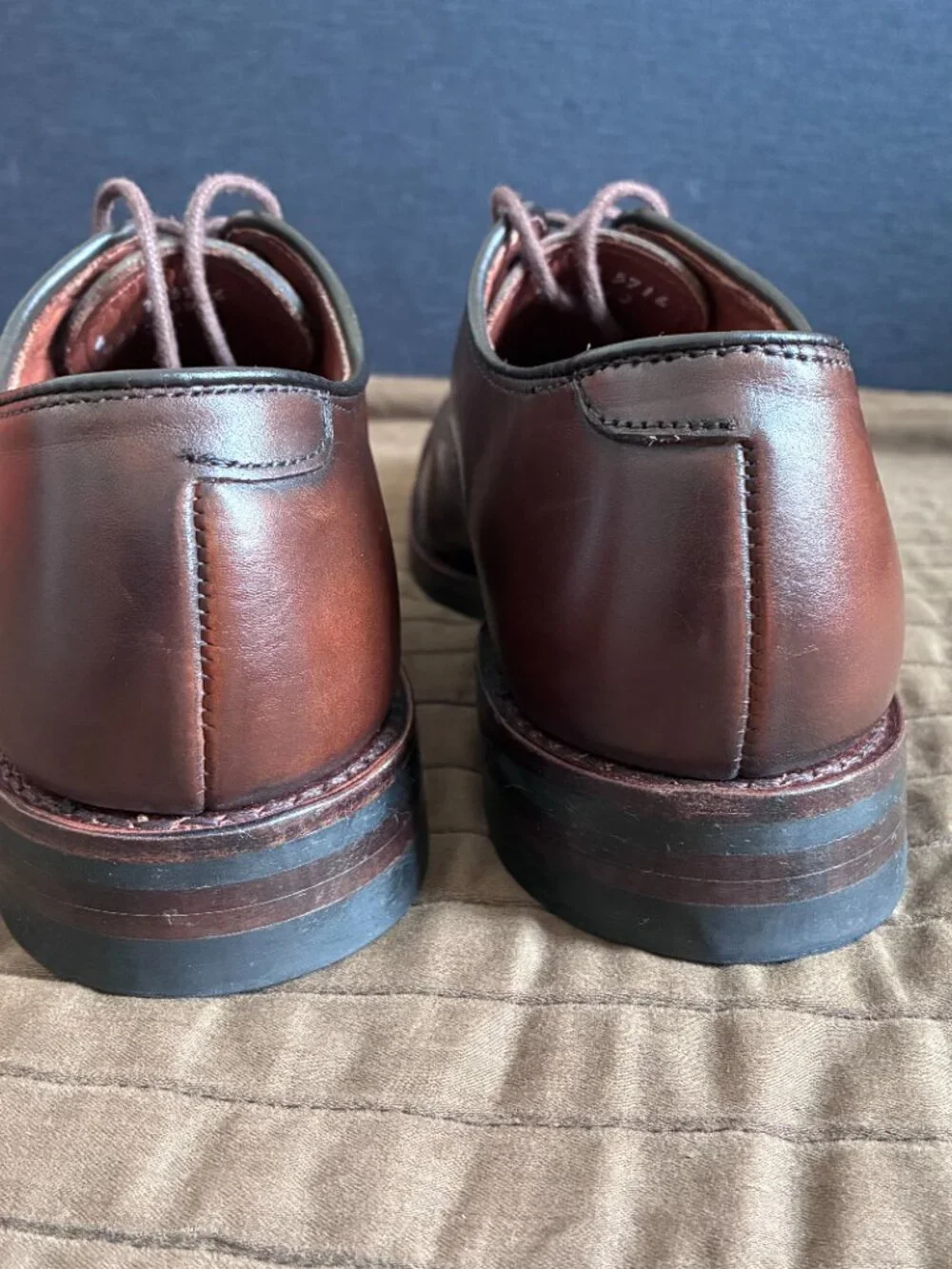 Allen Edmonds Fifth Avenue Oxford Dress Shoes Chili Leather Dainite Sole Men 6D